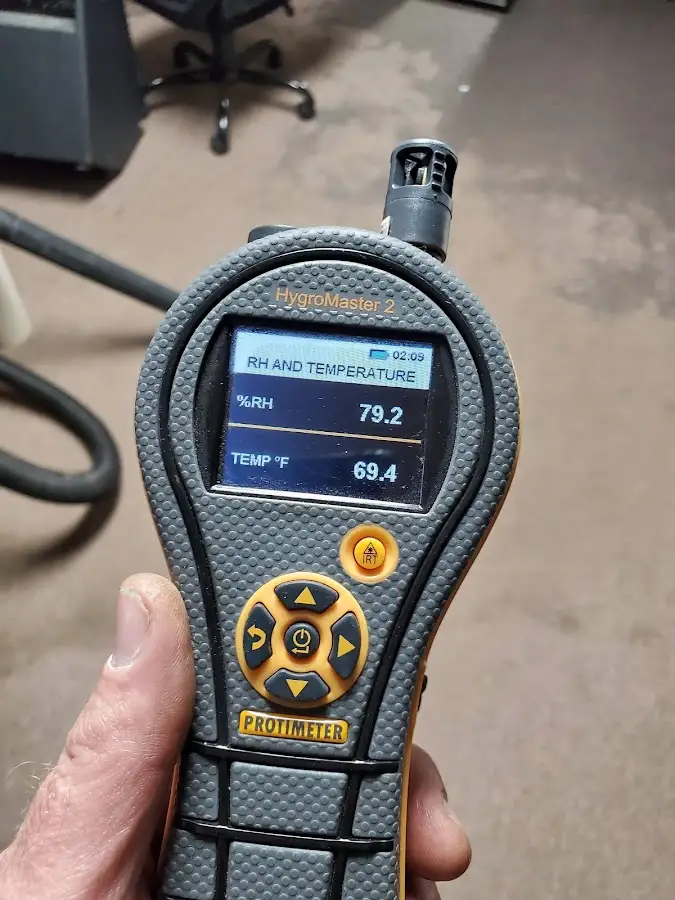 Moisture meter humidity assessment for Fire & Smoke Damage Restoration in Duarte